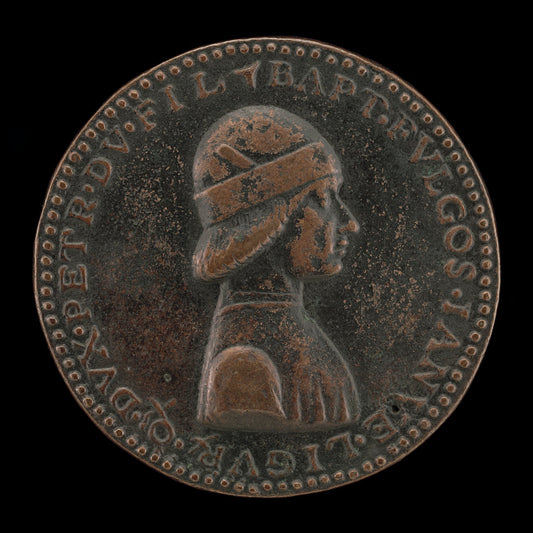 Battista II di Campofregoso, Doge of Genoa 1478-1483 [obverse] by Battista d'Elia da Genova (Italian, active 1480), 16X12"(A3)Poster Print