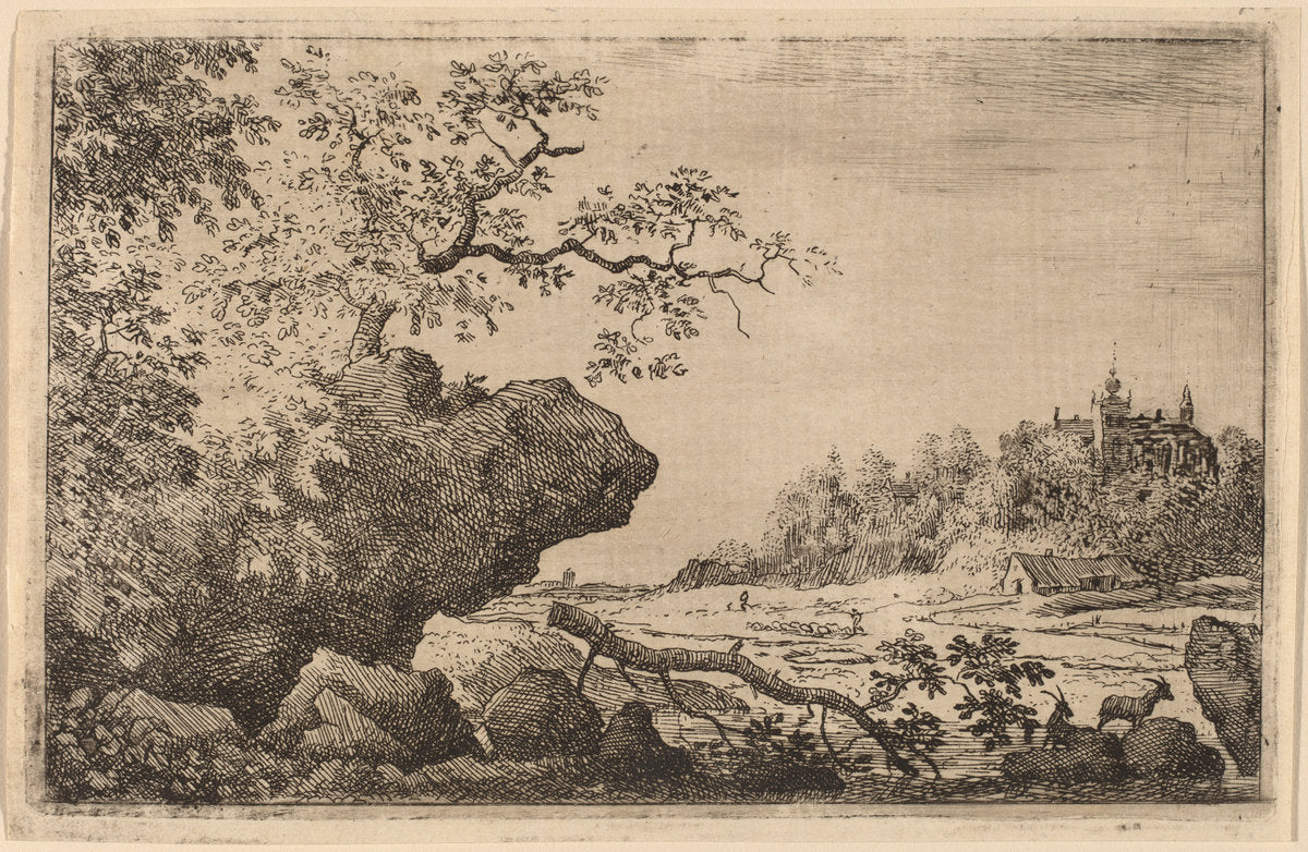 Branch in the Water by Allart van Everdingen (Dutch, 1621 - 1675), 16X12"(A3)Poster Print