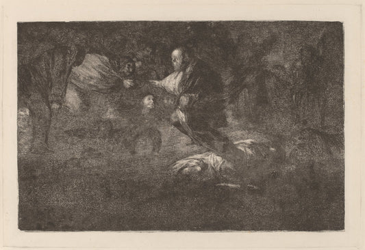 Dios los cria y ellos se juntan (God Creates Them and They Join Up Together) by Francisco de Goya (Spanish, 1746 - 1828), 16X12"(A3)Poster Print
