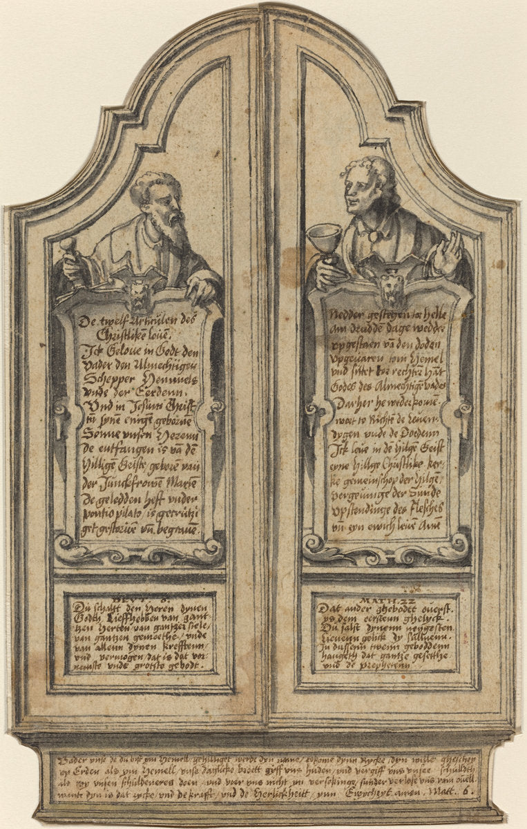 Altar of the Christian Faith by Hermann tom Ring (German, 1521 - 1597), 16X12"(A3)Poster Print