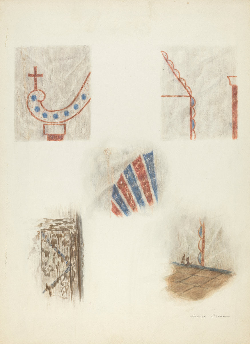 Technique Demonstration by George E. Rhone (American, active c. 1935), 16X12"(A3)Poster Print