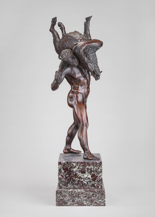 c. 1575/1675 by after Giovanni Bologna (Hercules Carrying the Erymanthian Boar), 16X12"(A3)Poster Print