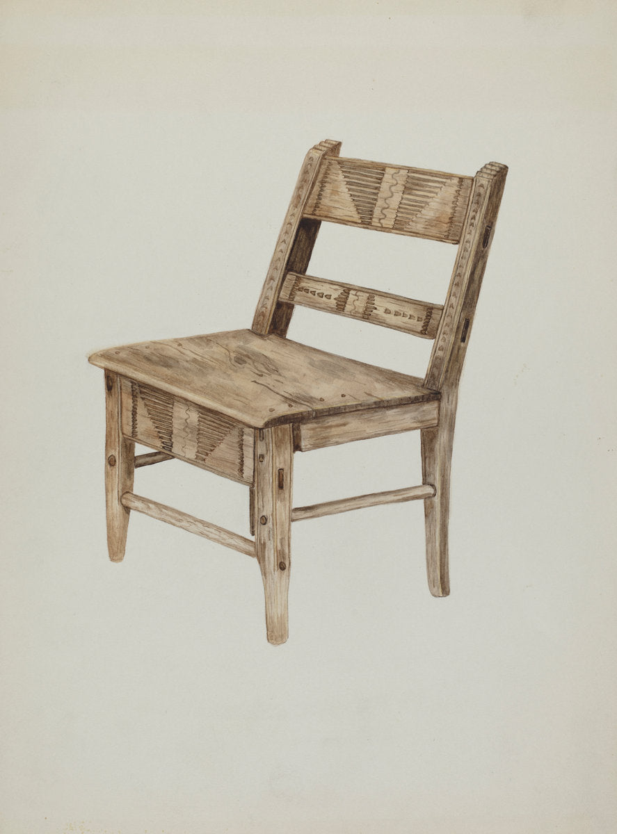 Chair by Margery Parish (American, active c. 1935), 16X12"(A3)Poster Print