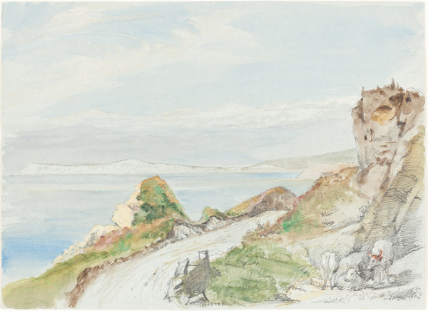 Freshwater Bay, Isle of Wight by Sir George Hayter (British, 1792 - 1871), 16X12"(A3)Poster Print