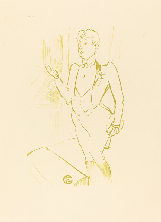 Mary Hamilton by Henri de Toulouse-Lautrec (French, 1864 - 1901), 16X12"(A3)Poster Print