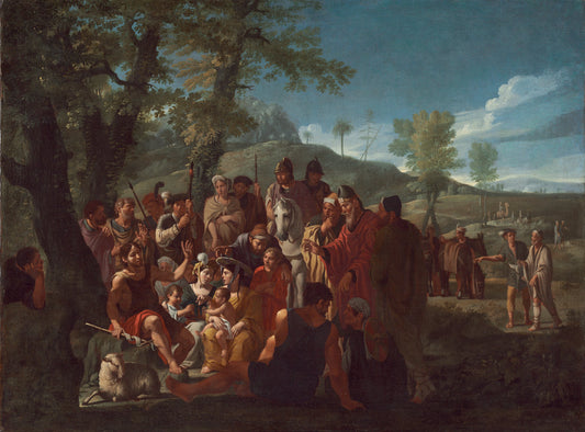 Saint John the Baptist Preaching by Willem Reuter (Flemish, c. 1642 - 1681), 16X12"(A3)Poster Print