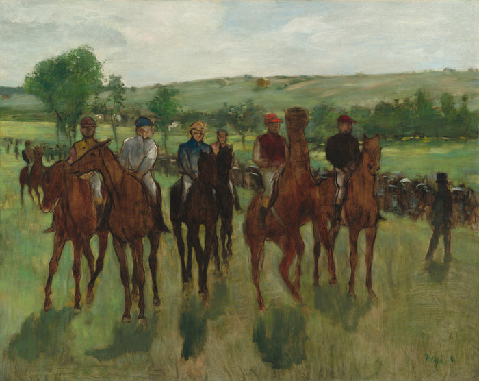 The Riders by Edgar Degas (French, 1834 - 1917), 16X12