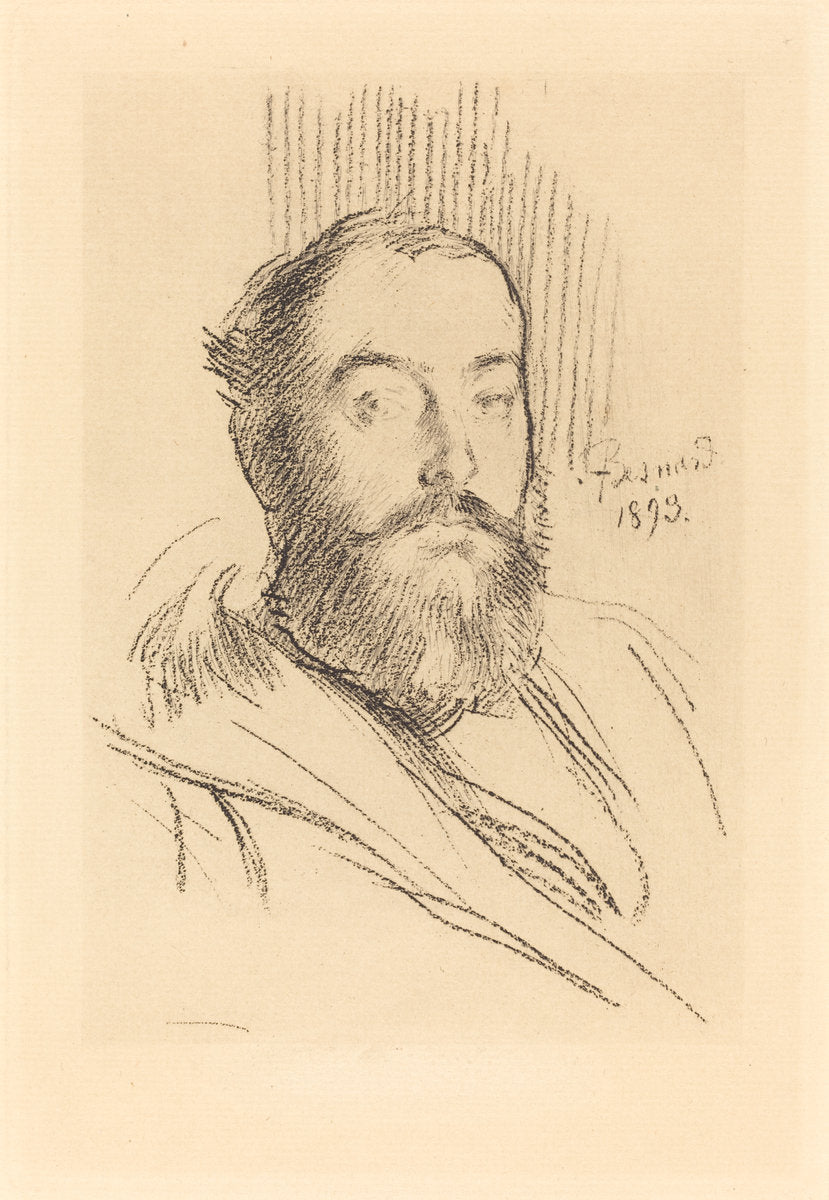 Self-Portrait by Albert Besnard (French, 1849 - 1934), 16X12"(A3)Poster Print