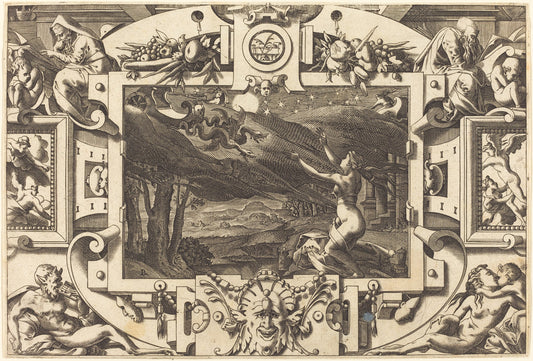 The Incantation of Medea by René Boyvin after Leonard Thiry (French, c. 1525 - c. 1625), 16X12"(A3)Poster Print