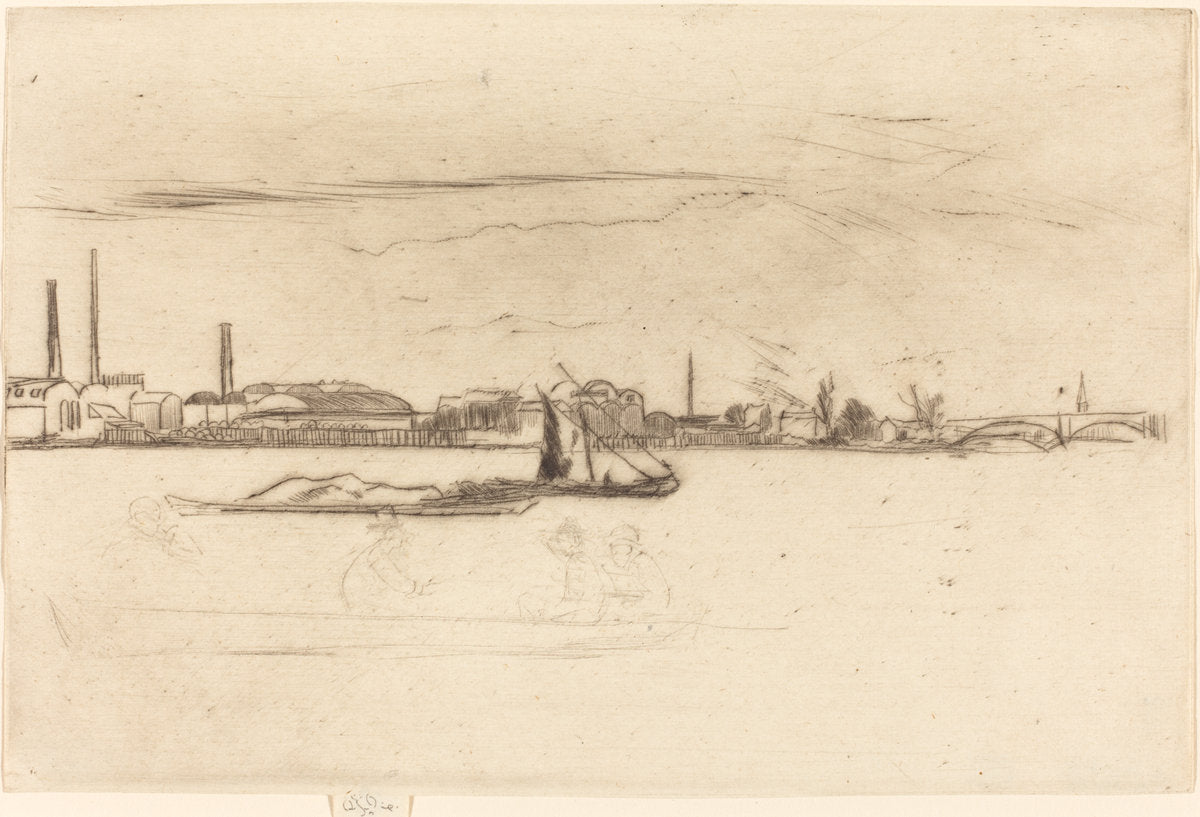 Price's Candle-Works by James McNeill Whistler (American, 1834 - 1903), 16X12"(A3)Poster Print