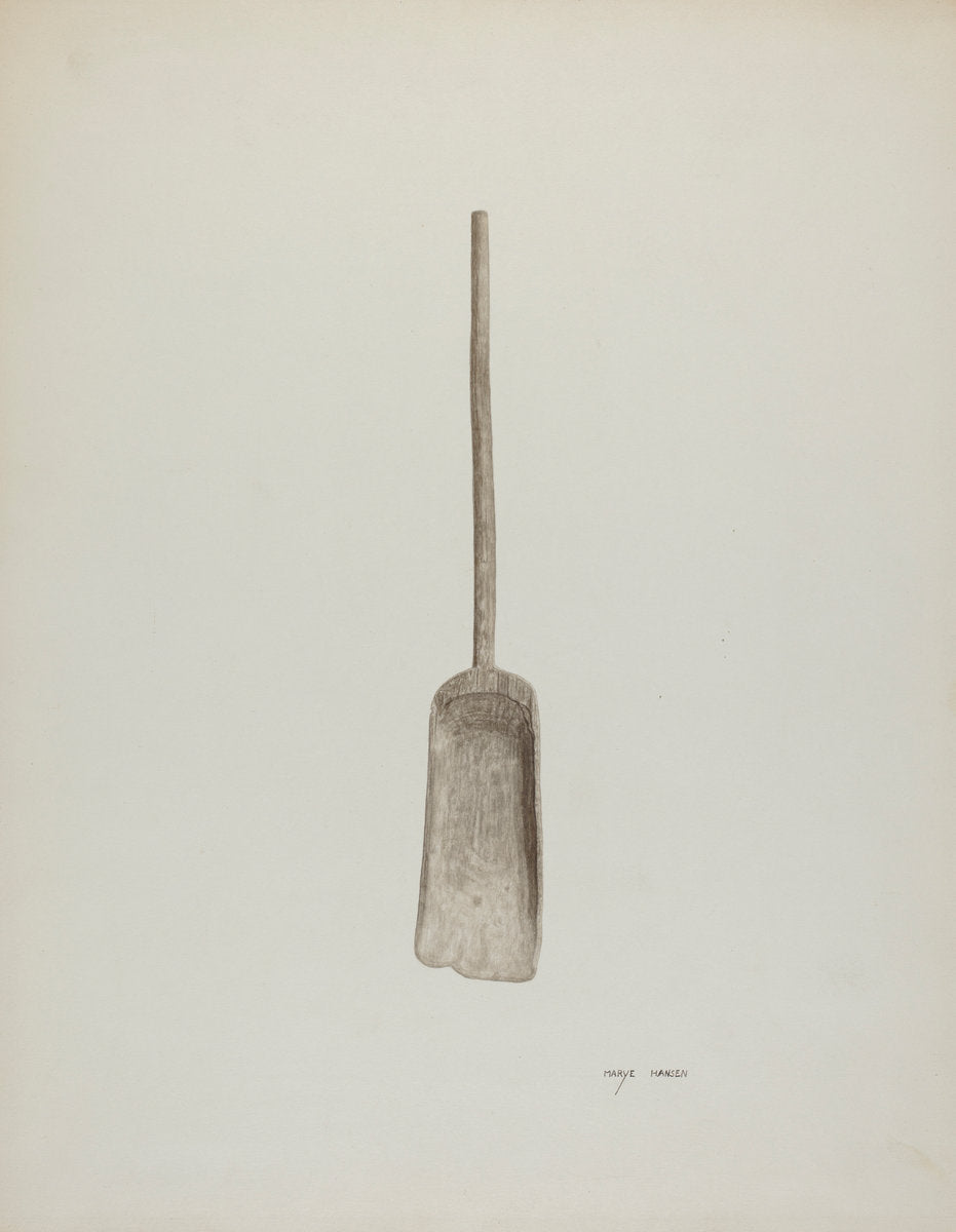 Grain Shovel by Mary Hansen (American, active c. 1935), 16X12"(A3)Poster Print