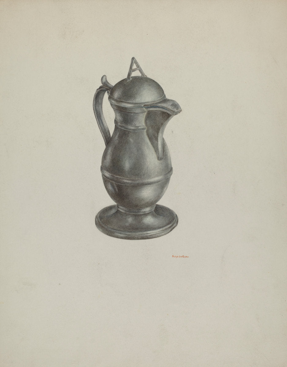 Pewter Jar by R.J. De Freitas (American, active c. 1935), 16X12"(A3)Poster Print
