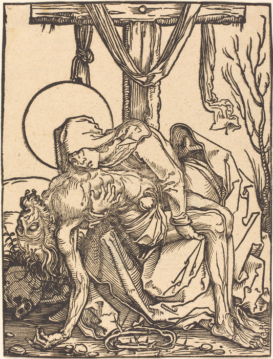 Pietà by Attributed to Hans Weiditz, II (German, 1500 or before - c. 1536), 16X12"(A3)Poster Print