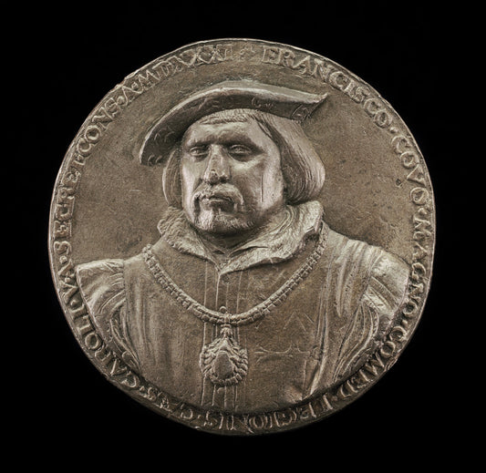 Francisco de los Cobos, c. 1475/1480-1547, Privy Counselor and Chancellor, Art Patron [obverse] by Christoph Weiditz the Elder (German, c. 1500 - 1559), 16X12"(A3)Poster Print