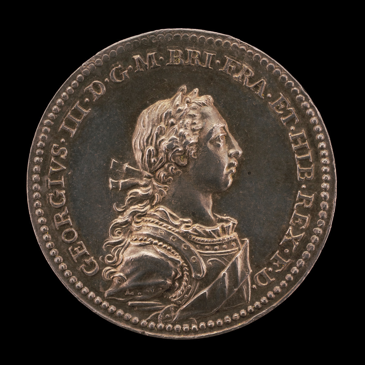 Coronation of King George III [obverse] by Johann Lorenz Natter (German, 1705 - 1763), 16X12"(A3)Poster Print