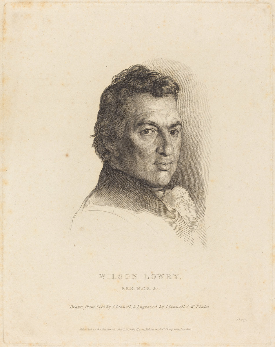 Wilson Lowry by William Blake after John Linnell (British, 1757 - 1827), 16X12"(A3)Poster Print