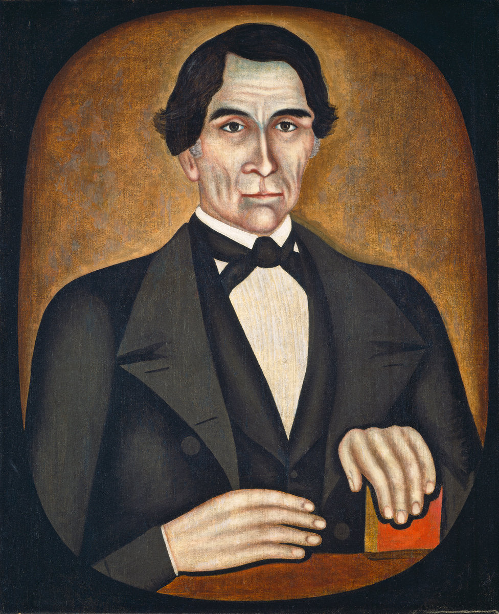 Portrait of a Man by Thomas Skynner (American, active 1840/1852), 16X12"(A3)Poster Print