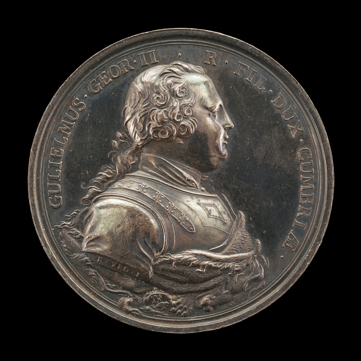 William, 1721-1765, Duke of Cumberland [obverse] by Richard Yeo (British, c. 1710 - 1779), 16X12"(A3)Poster Print