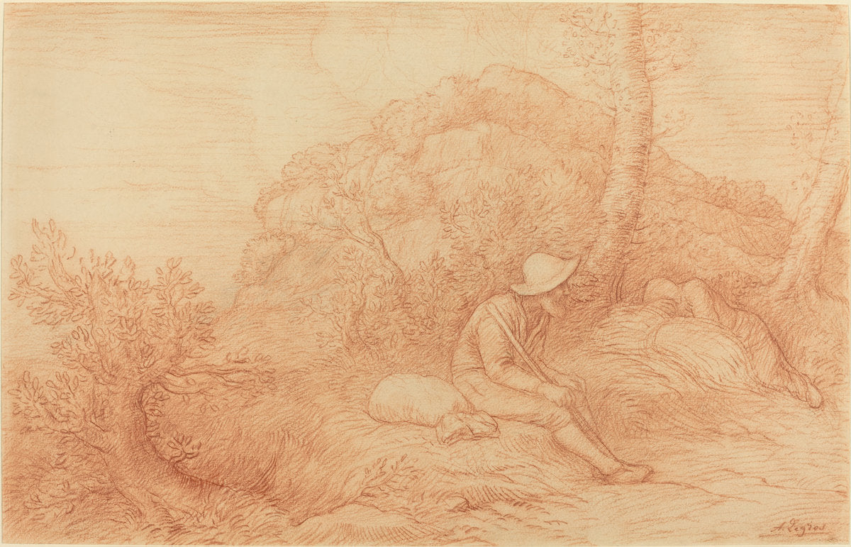 Rest by Alphonse Legros (French, 1837 - 1911), 16X12"(A3)Poster Print
