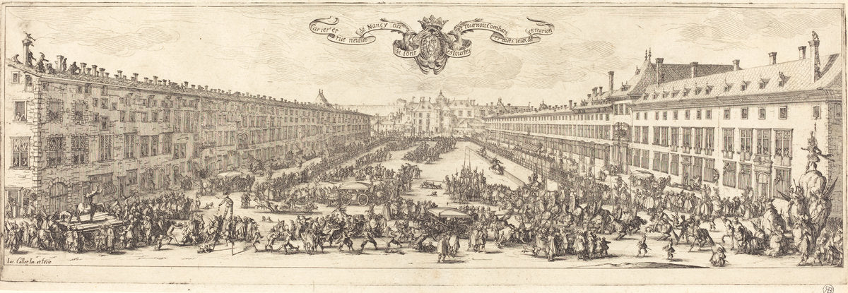 The Carriere at Nancy by Jacques Callot (French, 1592 - 1635), 16X12"(A3)Poster Print