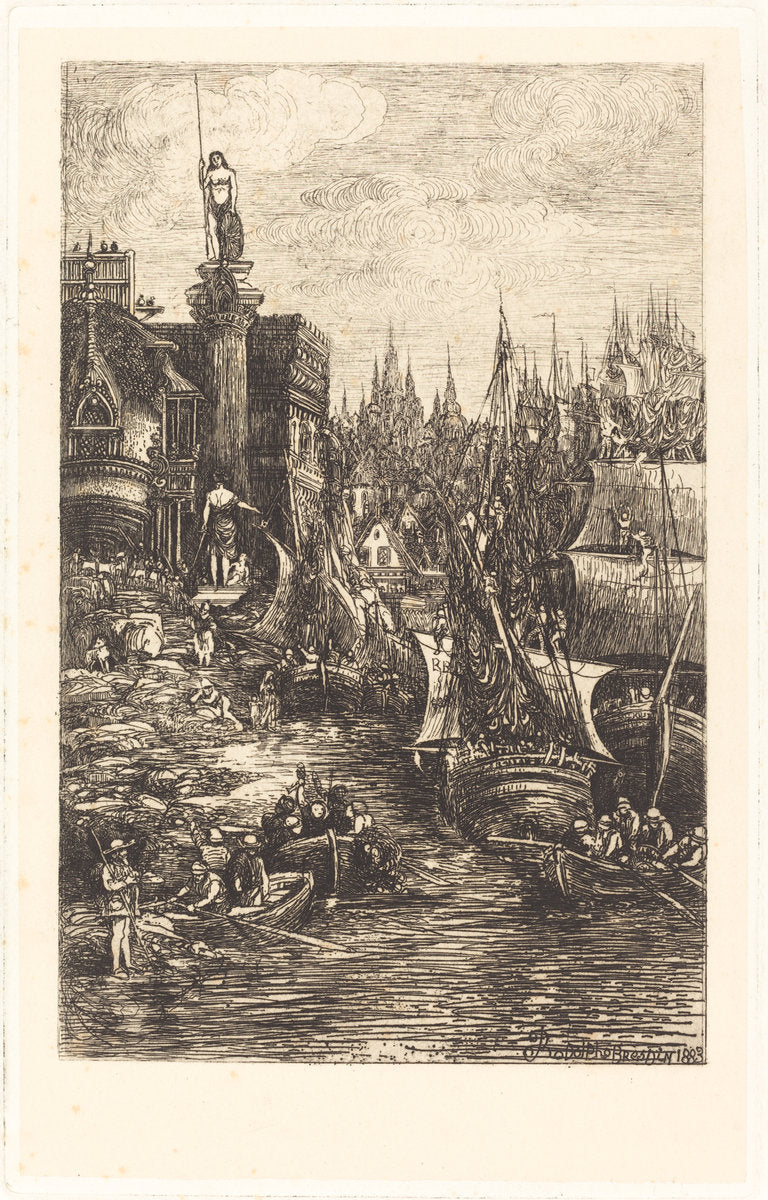 My Dream by Rodolphe Bresdin (French, 1822 - 1885), 16X12"(A3)Poster Print