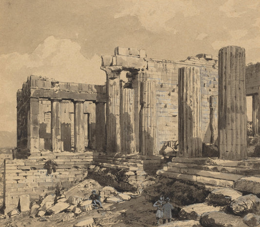 Propylaeum by Themistocles von Eckenbrecher (German, 1842 - 1921), 16X12"(A3)Poster Print