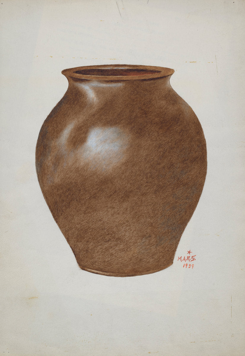 Stone Fruit Jar by Margaret Stottlemeyer (American, active c. 1935), 16X12"(A3)Poster Print