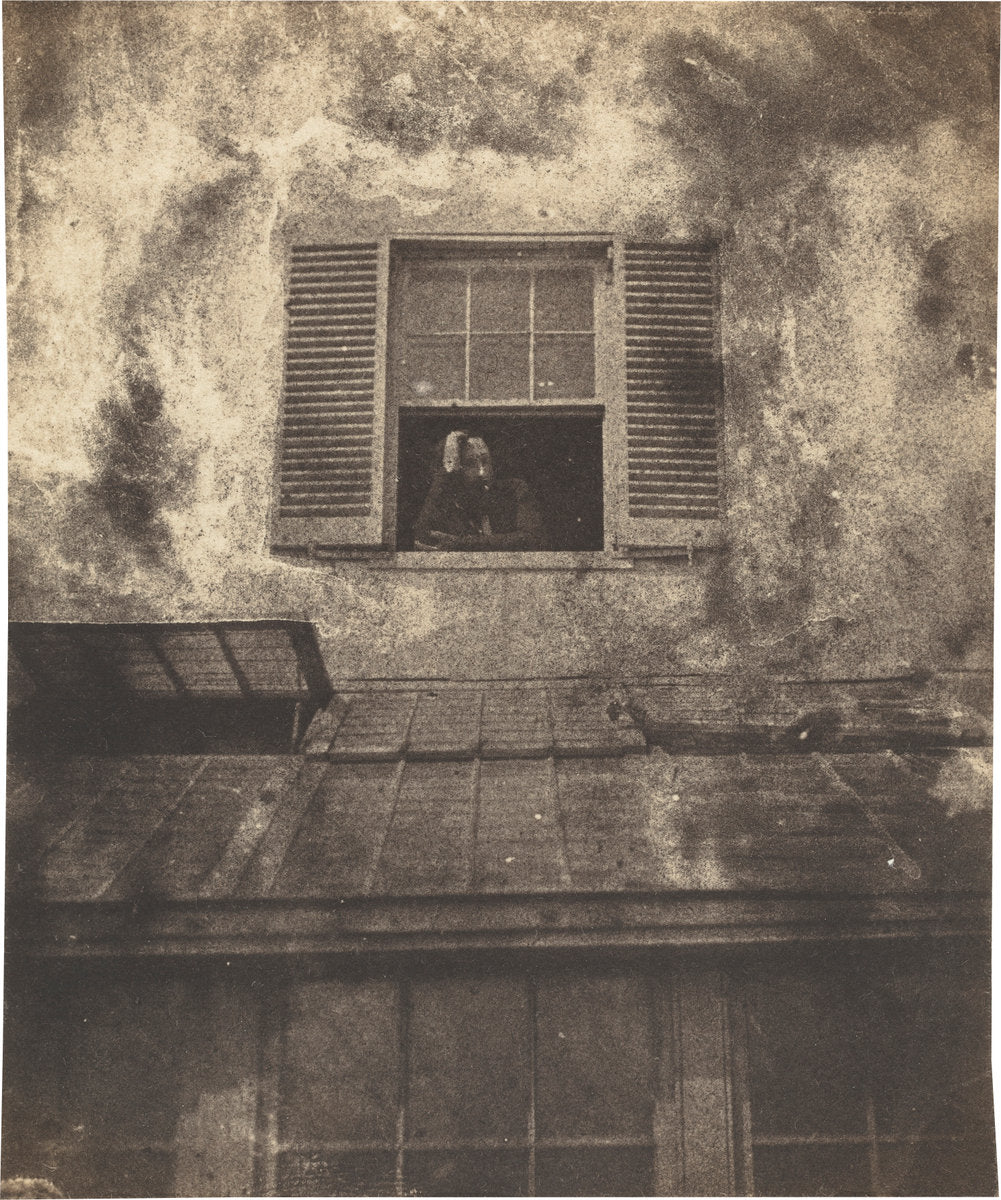 Auguste Vacquerie at a Window, Marine Terrace by Charles-Victor Hugo with Auguste Vacquerie (French, 1819 - 1895), 16X12"(A3)Poster Print