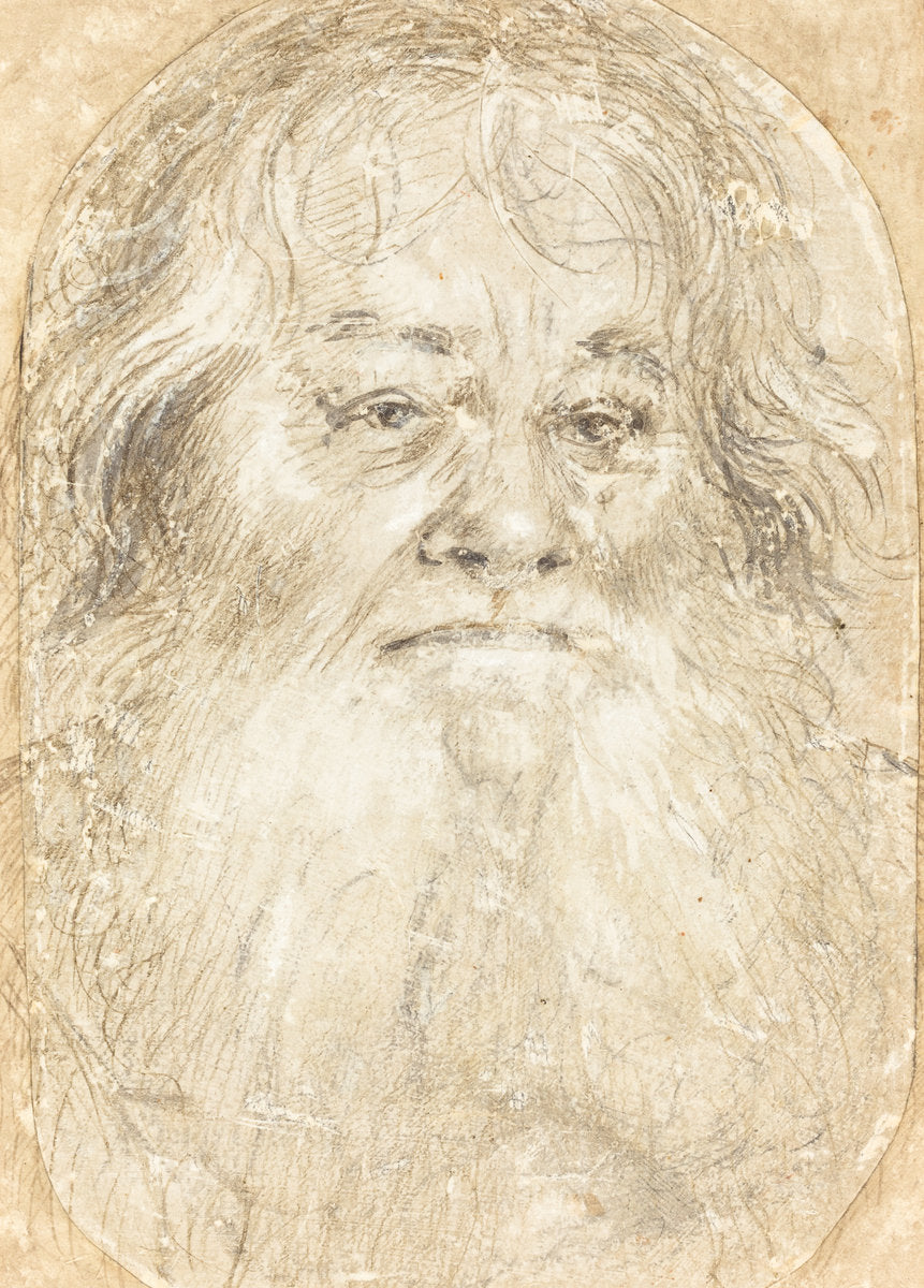Study of a Bearded Man [verso] by Hans Holbein the Elder (German, c. 1465 - 1524), 16X12"(A3)Poster Print