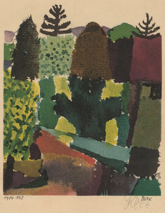 Park by Paul Klee (Swiss, 1879 - 1940), 16X12"(A3)Poster Print