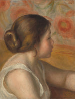 Head of a Young Girl by Auguste Renoir (French, 1841 - 1919), 16X12"(A3)Poster Print