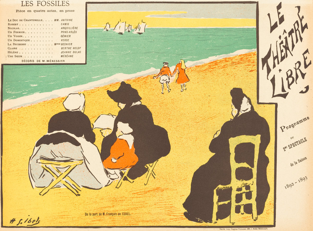 Les Fossiles by Henri-Gabriel Ibels (French, 1867 - 1936), 16X12"(A3)Poster Print
