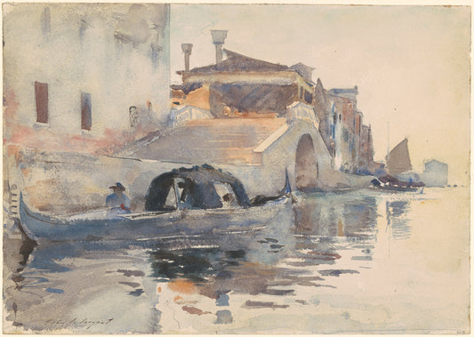 Ponte Panada, Fondamenta Nuove, Venice by John Singer Sargent (American, 1856 - 1925), 16X12"(A3)Poster Print