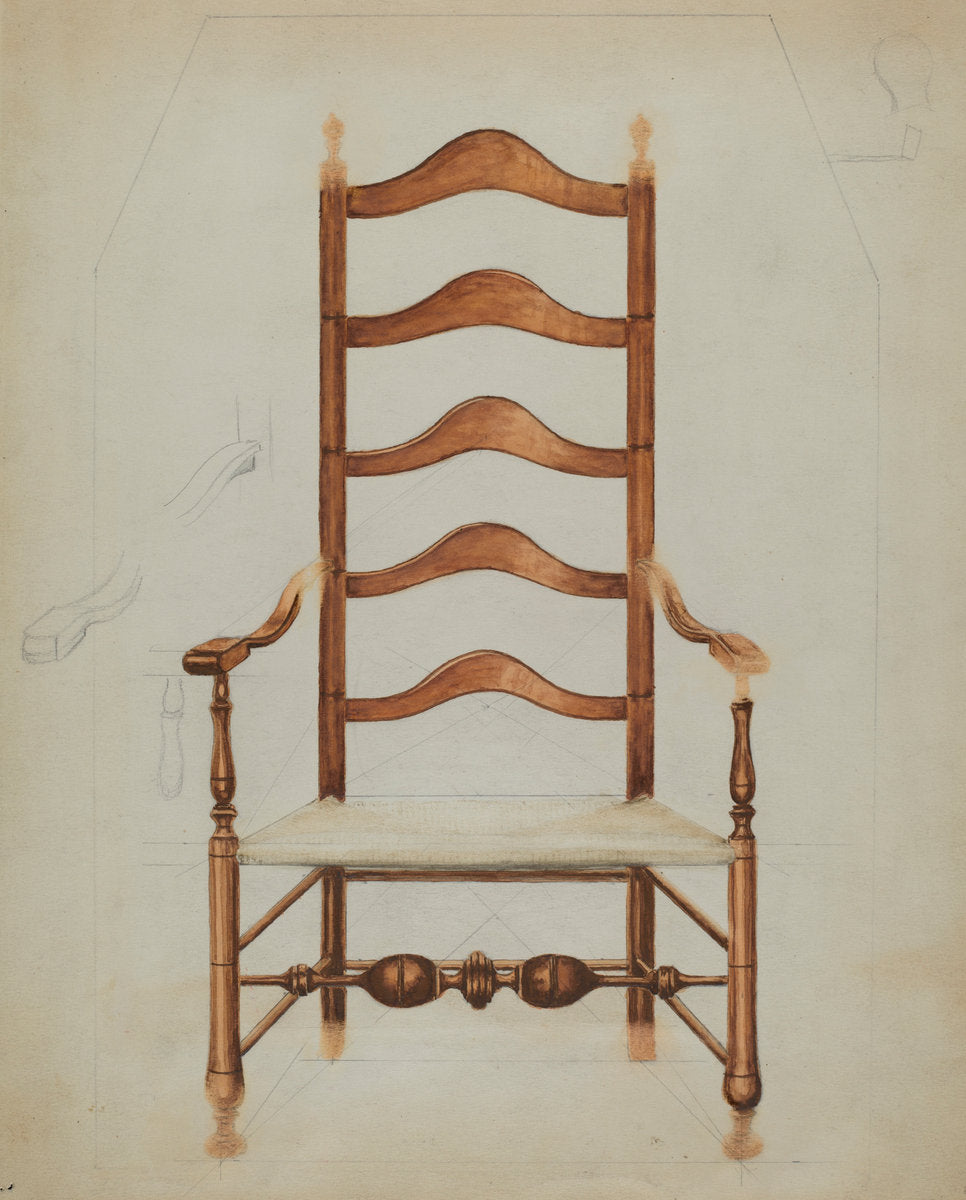Chair by Hans Westendorff and Frank Wenger (American, active c. 1935), 16X12"(A3)Poster Print