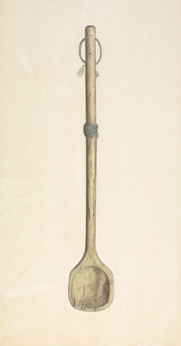 Baker's Mixing Spoon by Paul Poffinbarger (American, active c. 1935), 16X12"(A3)Poster Print