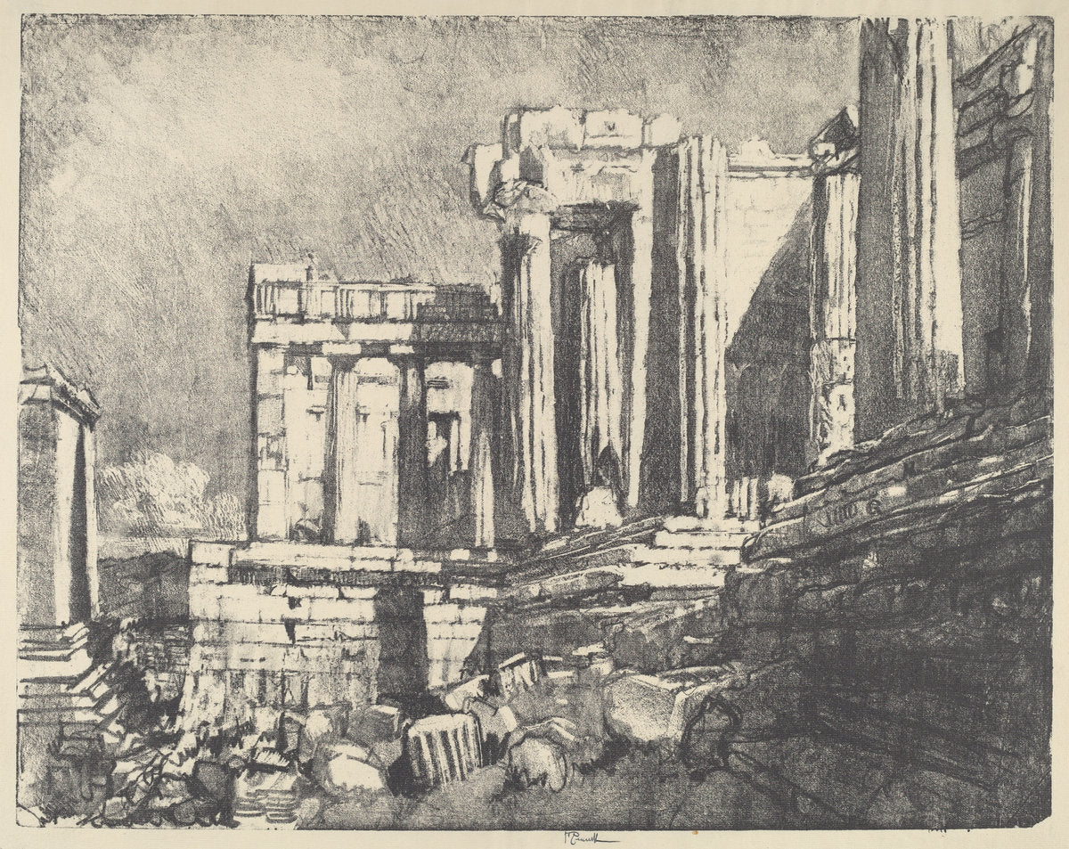 The Propylaea, Athens by Joseph Pennell (American, 1857 - 1926), 16X12"(A3)Poster Print