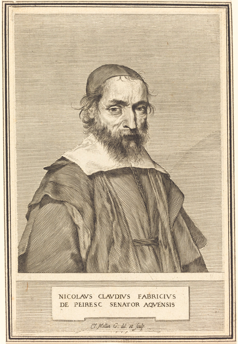 Nicolas-Claude Fabri de Peiresc by Claude Mellan (French, 1598 - 1688), 16X12"(A3)Poster Print