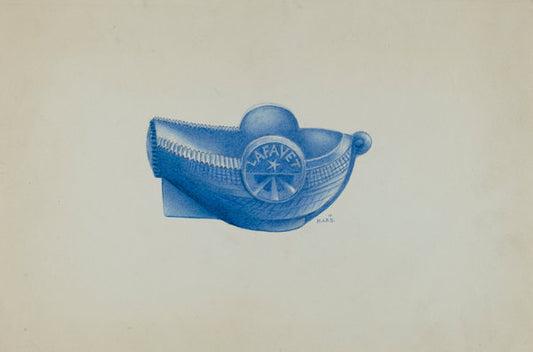 Blue Salt Boat by Margaret Stottlemeyer (American, active c. 1935), 16X12"(A3)Poster Print