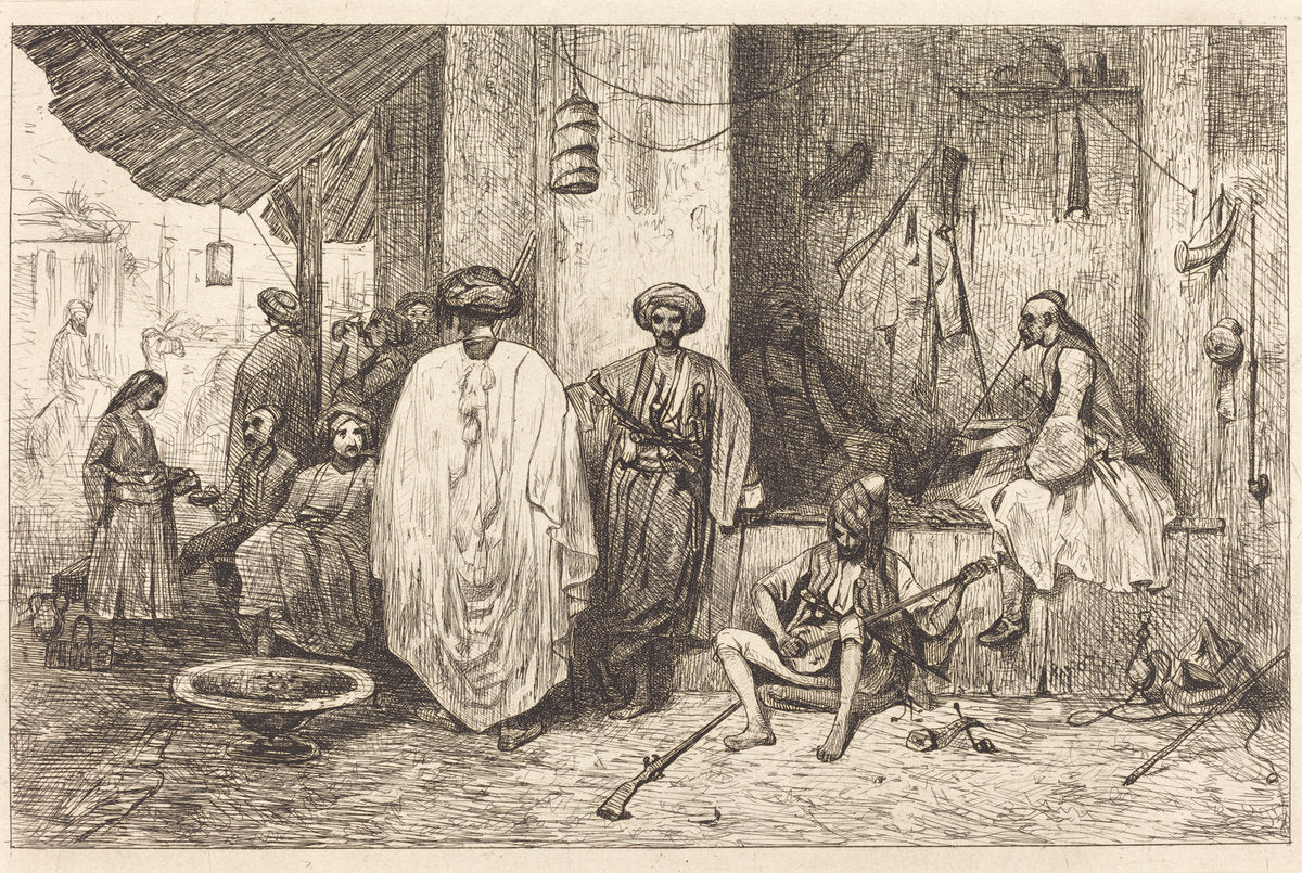 Le Corps de Garde by Alexandre-Gabriel Decamps (French, 1803 - 1860), 16X12"(A3)Poster Print