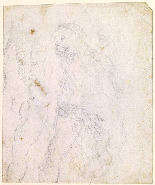 Study of a Madonna [verso] by Leonardo da Vinci (Italian, 1452 - 1519), 16X12"(A3)Poster Print