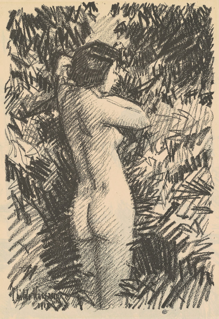 Nude [recto] by Childe Hassam (American, 1859 - 1935), 16X12