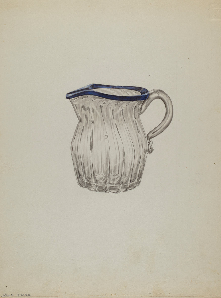 Small Pitcher by John Dana (American, active c. 1935), 16X12"(A3)Poster Print