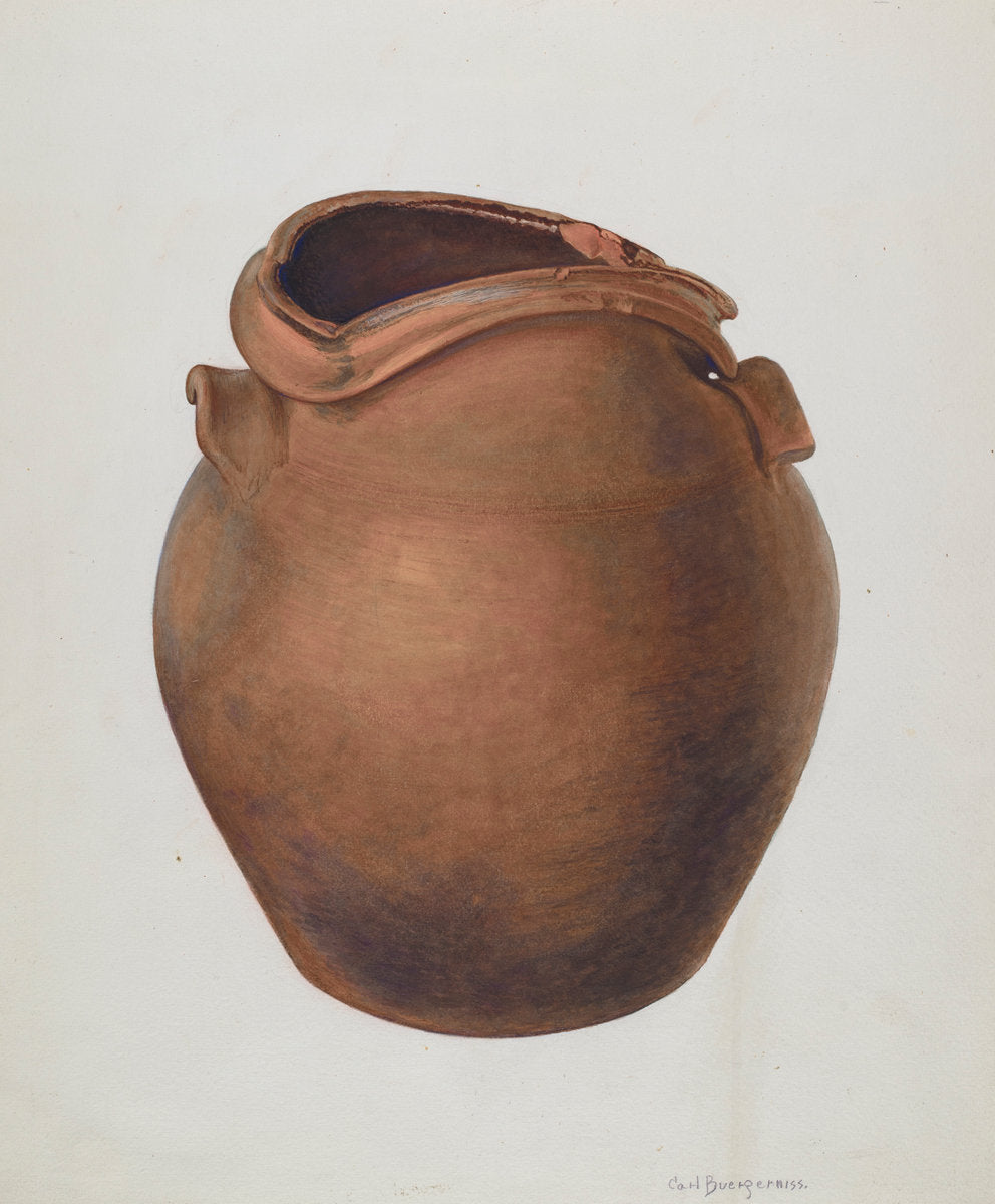 Jar by Carl Buergerniss (American, 1877 - 1956), 16X12"(A3)Poster Print
