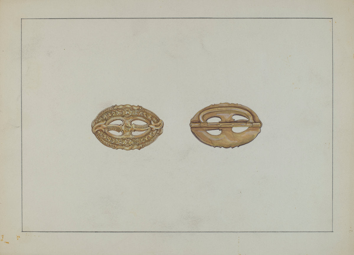 Buckle by Evelyn Bailey (American, active c. 1935), 16X12"(A3)Poster Print