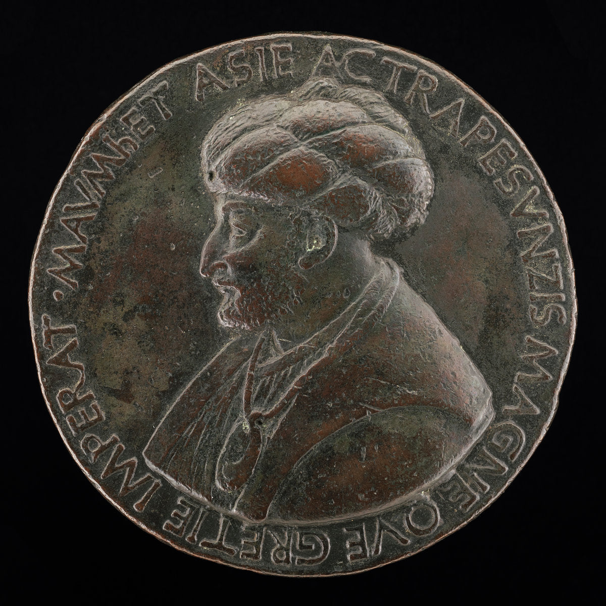 Mehmed II, 1430-1481, Sultan of the Turks 1451 [obverse] by Bertoldo di Giovanni (Italian, c. 1430/1440 - 1491), 16X12"(A3)Poster Print