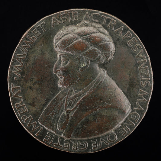 Mehmed II, 1430-1481, Sultan of the Turks 1451 [obverse] by Bertoldo di Giovanni (Italian, c. 1430/1440 - 1491), 16X12"(A3)Poster Print