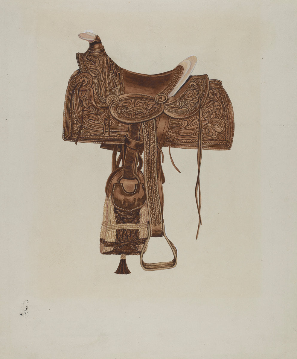 Saddle by Gordena Jackson (American, 1900 - 1993), 16X12"(A3)Poster Print