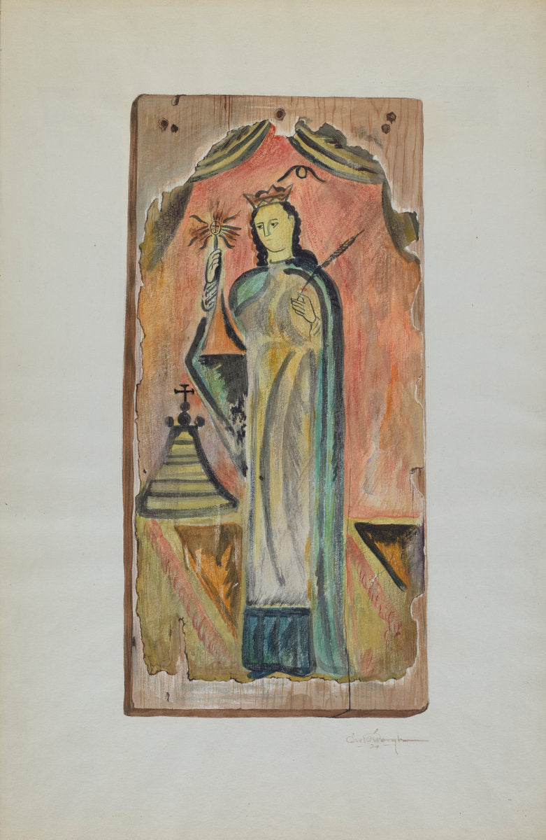 Santo (Nuestra-Sonora di la Luze) by Carl O'Bergh (American, 1911 - 1978), 16X12"(A3)Poster Print