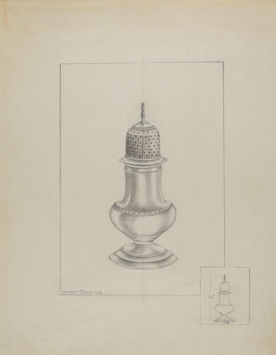 Silver Shaker by Hester Duany (American, 1891 - 1964), 16X12"(A3)Poster Print
