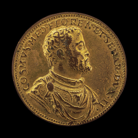 Cosimo I de' Medici, 1519-1574, Duke of Florence 1537 [obverse] by Pier Paolo Galeotti (Florentine, c. 1520 - 1584), 16X12"(A3)Poster Print